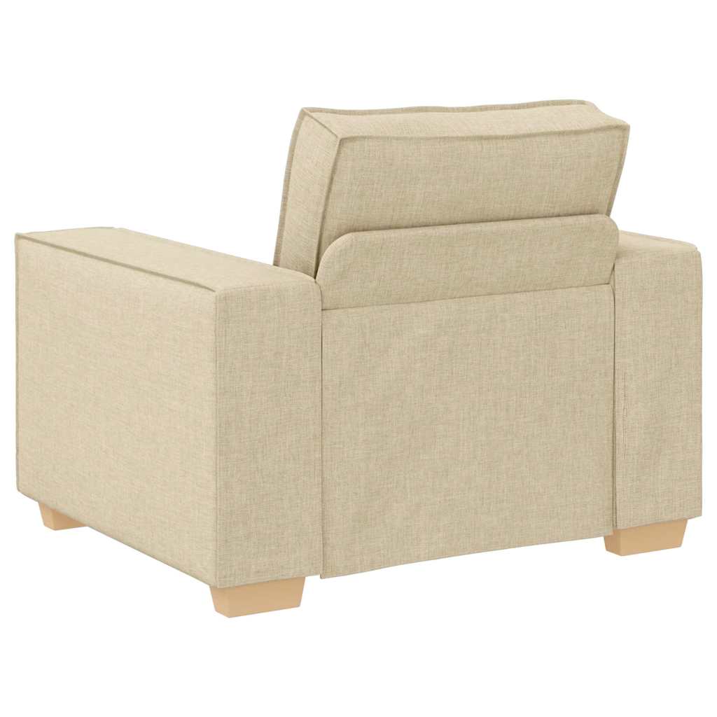 Conjunto de Sofás 3 pcs Creme 220 x 78 x 84 cm tecido