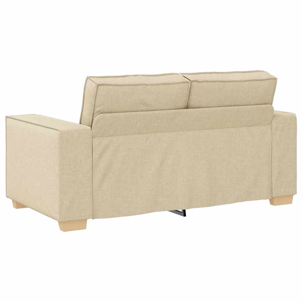 Conjunto de Sofás 3 pcs Creme 220 x 78 x 84 cm tecido