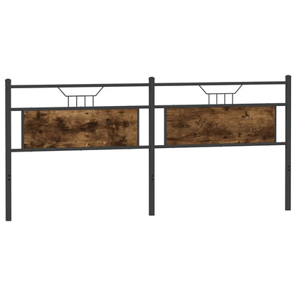 Cabeceira de cama 193 cm derivados madeira/aço carvalho fumado