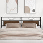 Cabeceira de cama 193cm derivados madeira/aço carvalho castanho