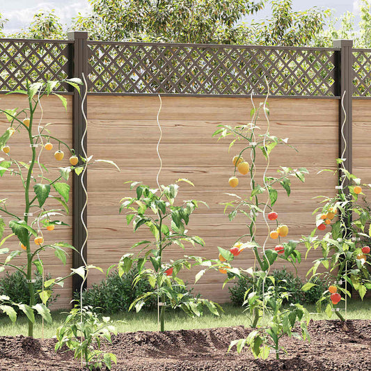 Suportes espirais para plantas 50 pcs Prateado 150 cm