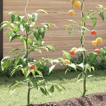 Suportes espirais para plantas 20 pcs Prateado 150 cm