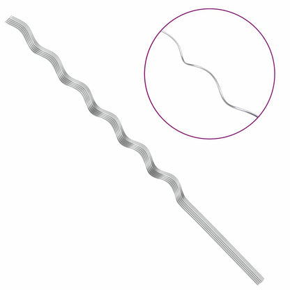 Suportes espirais para plantas 20 pcs Prateado 150 cm