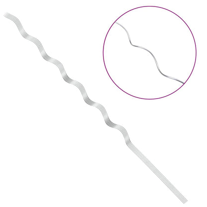Suportes espirais para plantas 5 pcs Prateado 150 cm