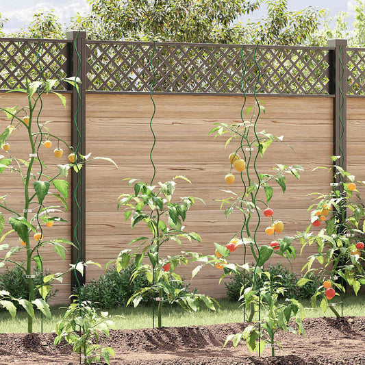 Suportes espirais para plantas 20 pcs Verde 170 cm