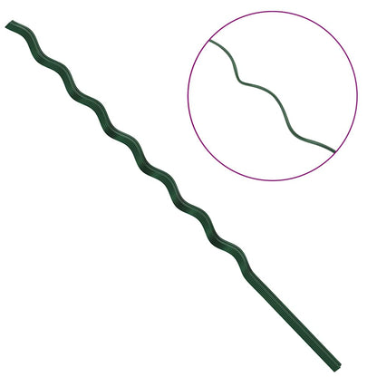 Suportes espirais para plantas 20 pcs Verde 170 cm