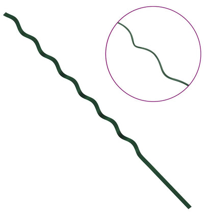 Suportes espirais para plantas 5 pcs Verde 170 cm