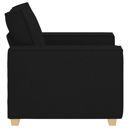 Sofá-cadeira Preto Tecido
