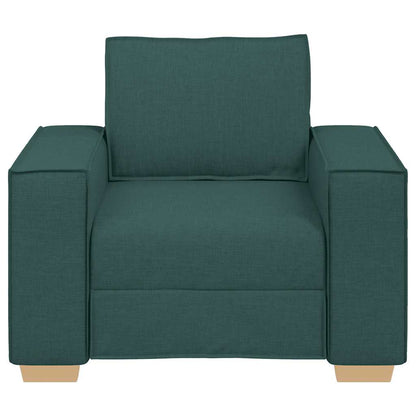 Sofá-cadeira Verde Escuro 60 cm Tecido