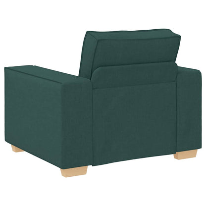 Sofá-cadeira Verde Escuro 60 cm Tecido