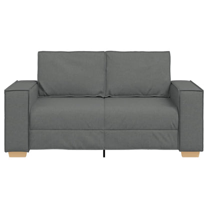 Sofá de 2 lugares cinza escuro 120 cm tecido