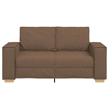 Sofá de 2 lugares marrom 120 cm tecido