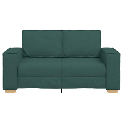 Sofá de 2 lugares verde escuro 120 cm tecido