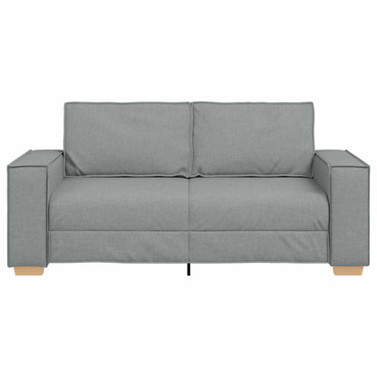 Sofá de 2 lugares cinza claro 140 cm Tecido