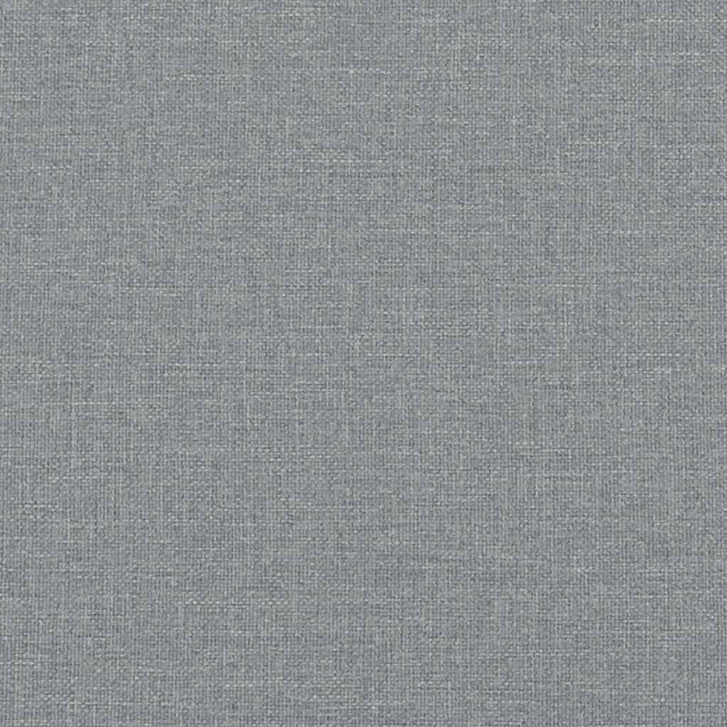 Sofá de 2 lugares cinza claro 140 cm Tecido