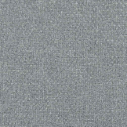Sofá de 2 lugares cinza claro 140 cm Tecido