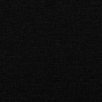 Sofá de 2 lugares preto 140 cm tecido