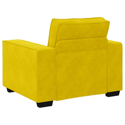 Poltrona veludo amarelo