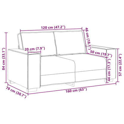 Sofá de 2 lugares 120 cm veludo verde-escuro