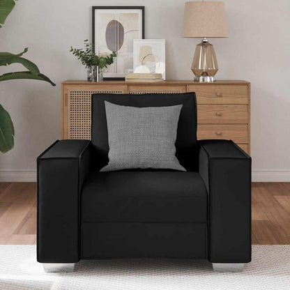 Cadeirão sofá Preto 99 x 78 x 84 cm Couro Artificial