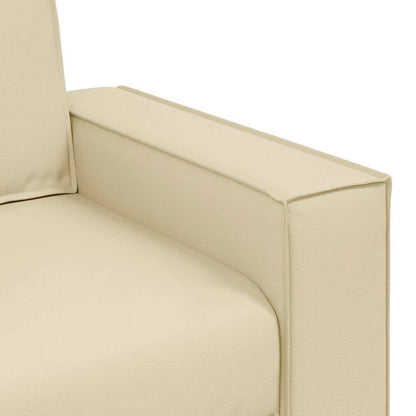 Cadeirão sofá Creme 160 x 78 x 84 cm Couro Artificial