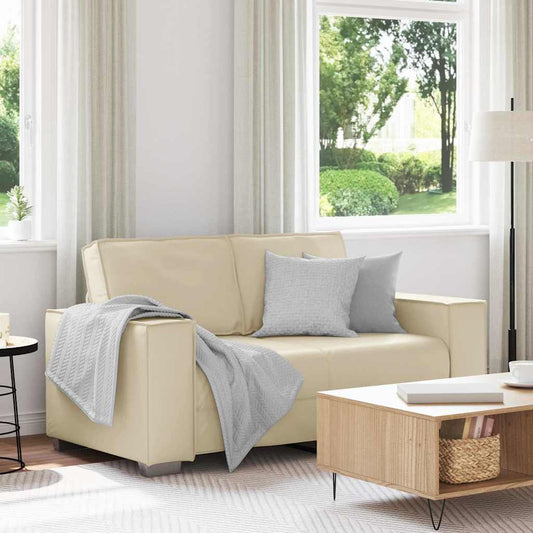 Cadeirão sofá Creme 160 x 78 x 84 cm Couro Artificial