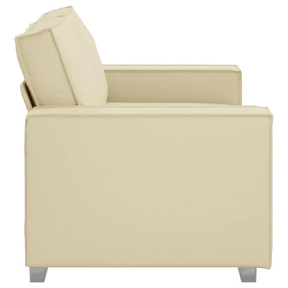 Cadeirão sofá Creme 160 x 78 x 84 cm Couro Artificial
