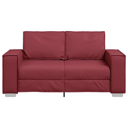 Cadeirão sofá vermelho tinto 160 x 78 x 84 cm Couro Artificial