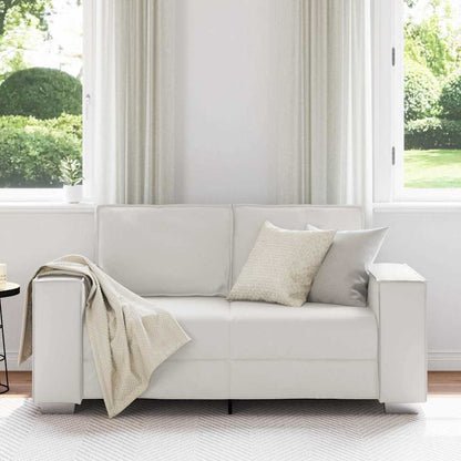 Cadeirão sofá Branco 160 x 78 x 84 cm Couro Artificial