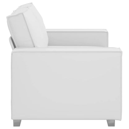 Cadeirão sofá Branco 160 x 78 x 84 cm Couro Artificial