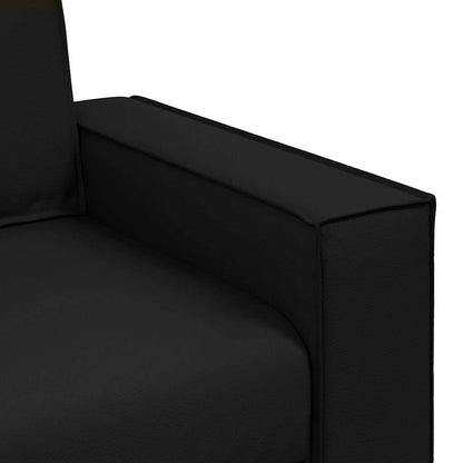 Cadeirão sofá Preto 180 x 78 x 84 cm Couro Artificial