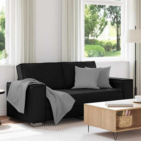 Cadeirão sofá Preto 180 x 78 x 84 cm Couro Artificial