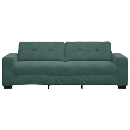 Sofá com almofada Verde-escuro Veludo