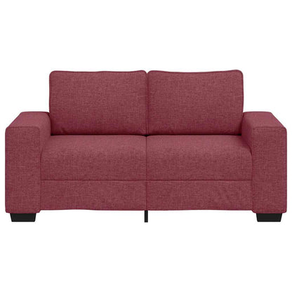 Sofá de 2 lugares tecido 120 cm vermelho tinto