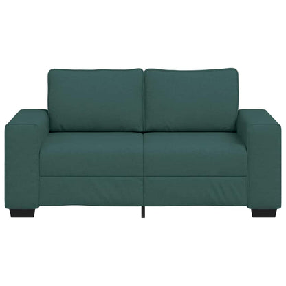 Sofá de 2 lugares 120 cm tecido verde-escuro