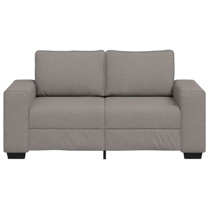 Sofá de 2 lugares tecido 120 cm cinzento-acastanhado