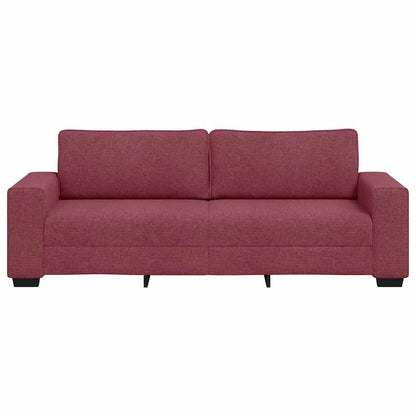 Sofá de 3 lugares tecido 180 cm vermelho tinto