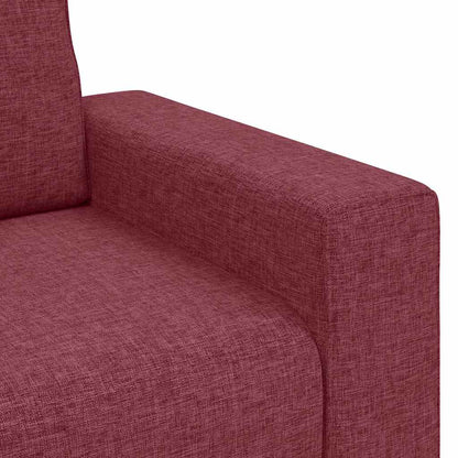 Sofá de 3 lugares tecido 180 cm vermelho tinto