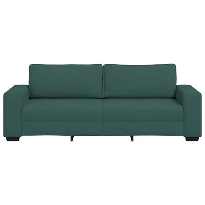 Sofá de 3 lugares 180 cm tecido verde-escuro