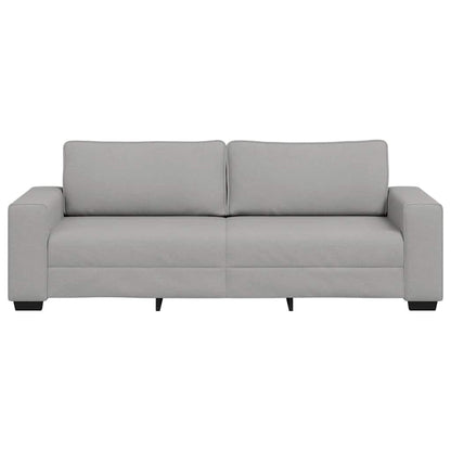 Sofá de 3 lugares 180 cm tecido cinzento nublado