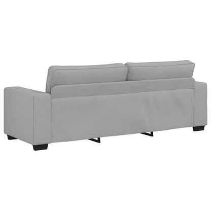 Sofá de 3 lugares 180 cm tecido cinzento nublado