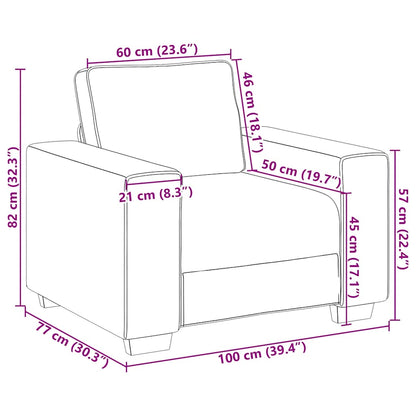 Poltrona tecido corduroy cinzento-claro
