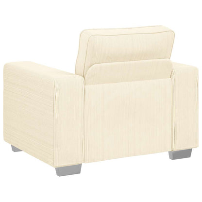 Poltrona tecido corduroy creme