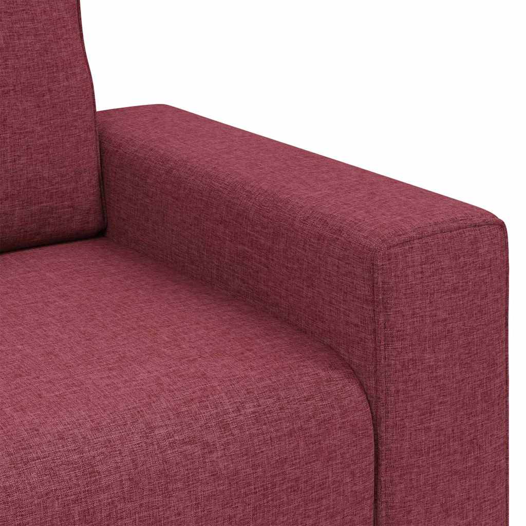 Sofá com almofada vermelho tinto 100 x 77 x 82 cm tecido