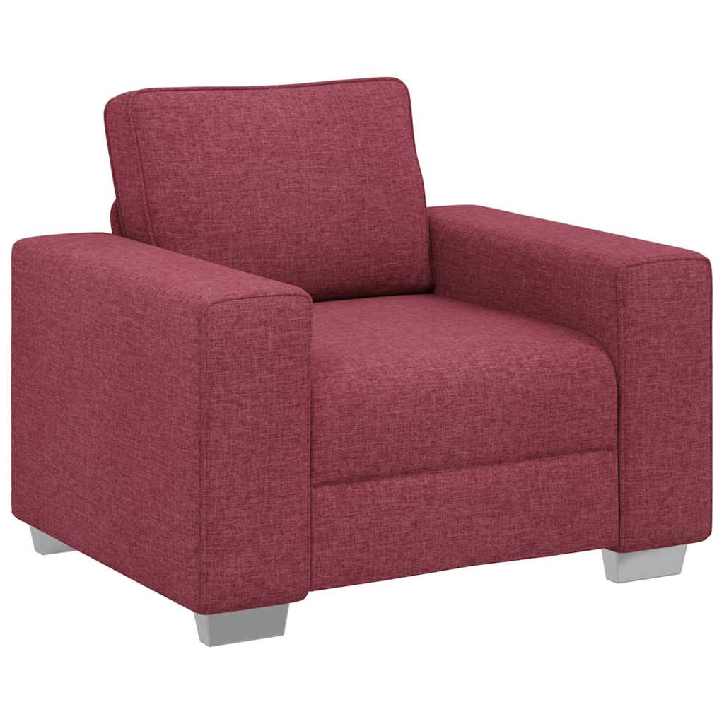 Sofá com almofada vermelho tinto 100 x 77 x 82 cm tecido