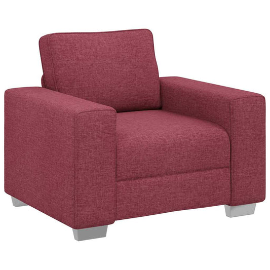 Sofá com almofada vermelho tinto 100 x 77 x 82 cm tecido