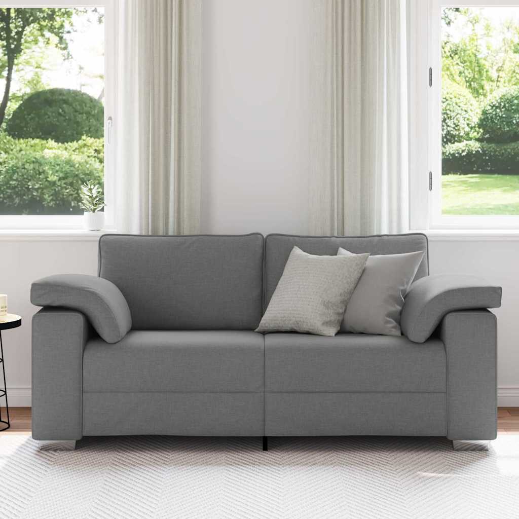 Sofá com almofada Cinzento escuro 180 x 77 x 82 cm tecido