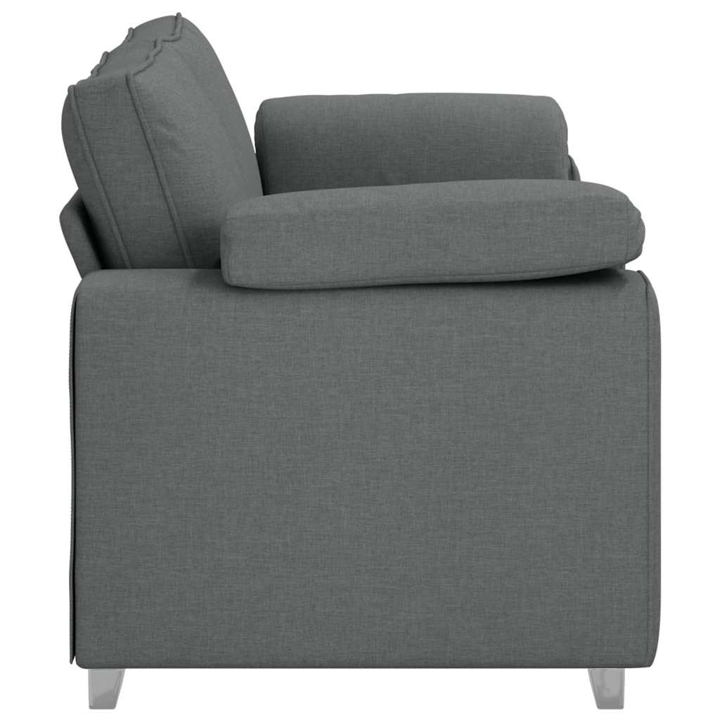 Sofá com almofada Cinzento escuro 180 x 77 x 82 cm tecido