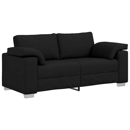 Sofá com almofada Preto 180 x 77 x 82 cm tecido