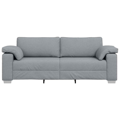 Sofá com almofada Cinzento-claro 219 x 77 x 82 cm tecido
